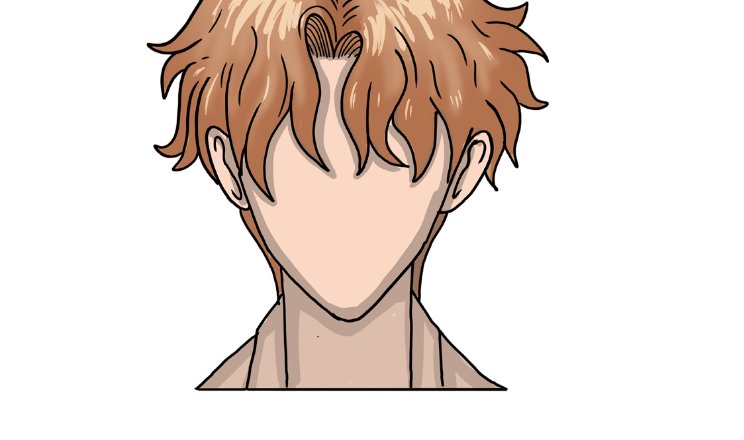 How to draw an anime boy’s hair